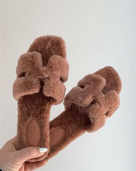 hermes teddy bear sandals|hermes ladies sandals.